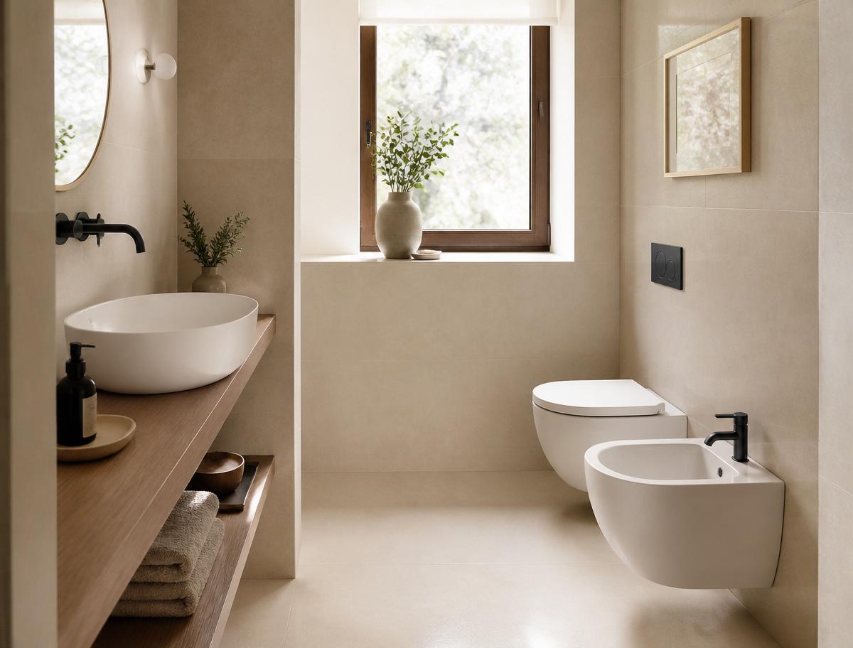 Bagno di servizio, casa singola anni '90 — dopo